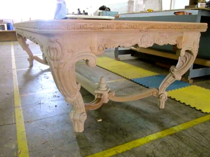 Renaissance Sisters Hand-carved Custom Designed Dining Table (Raw #6).jpg