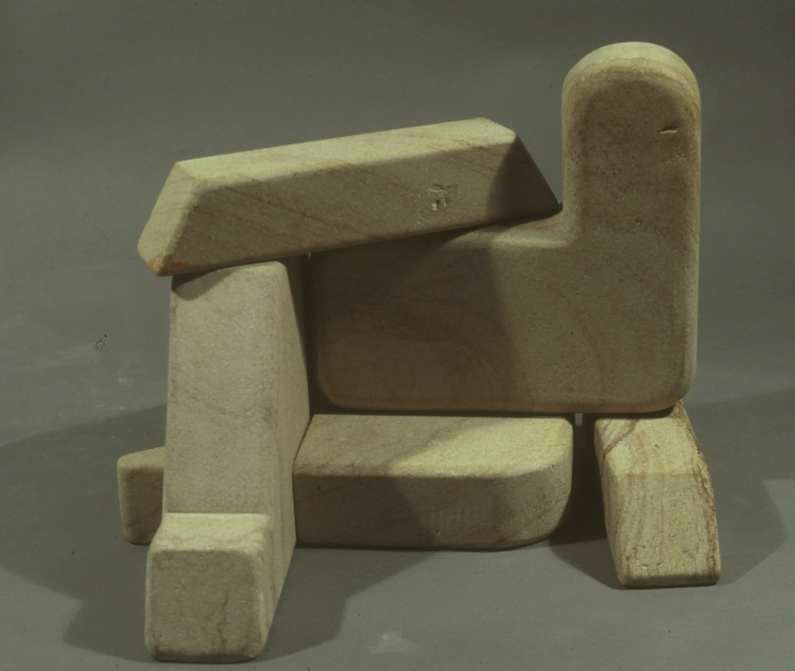 Figure At Rest 10"H x 17"W x 15" D / Italian Limestone