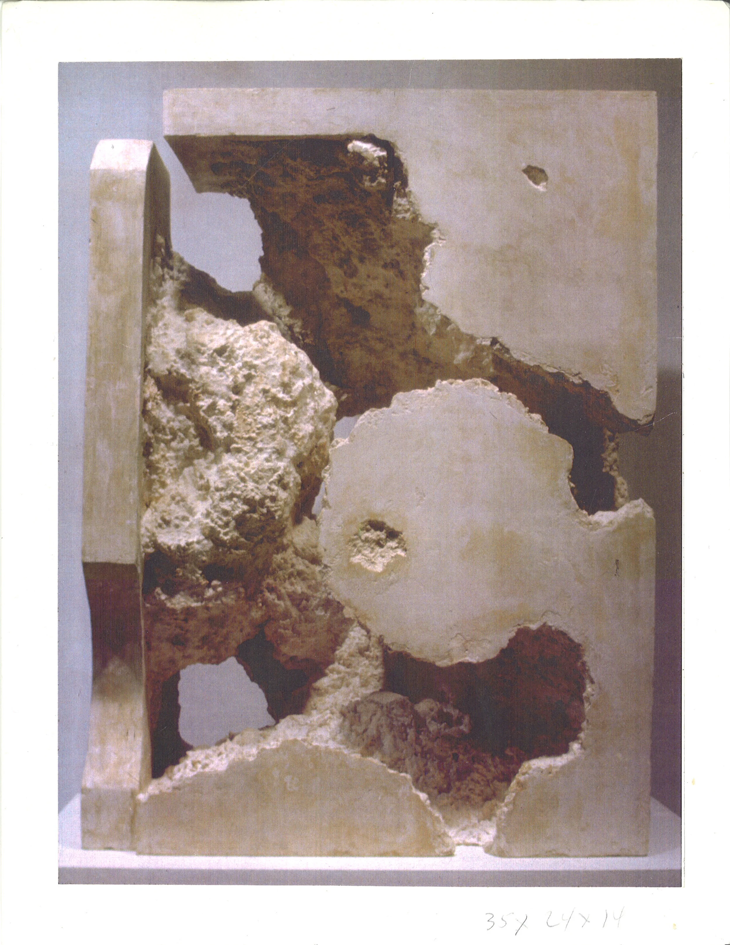 Deep Relief 37"H x 24"W x 14"D / Paper Fiber over Polystyrene