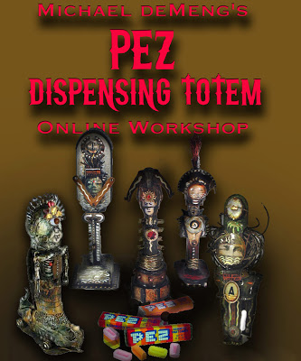 Productivity rainfall Excessive Pez Dispensing Totems - Online on demand — The Assemblage Art of Michael  deMeng