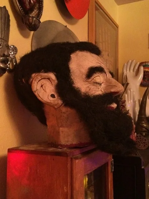 Here's Goliath's severed head from a David and Goliath play. &nbsp;Who doesn't need one of those?