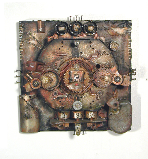 Techs Mechs - One of my favourite works with one of my favourite titles. &nbsp;This was made from parts of an old gas pump. &nbsp;