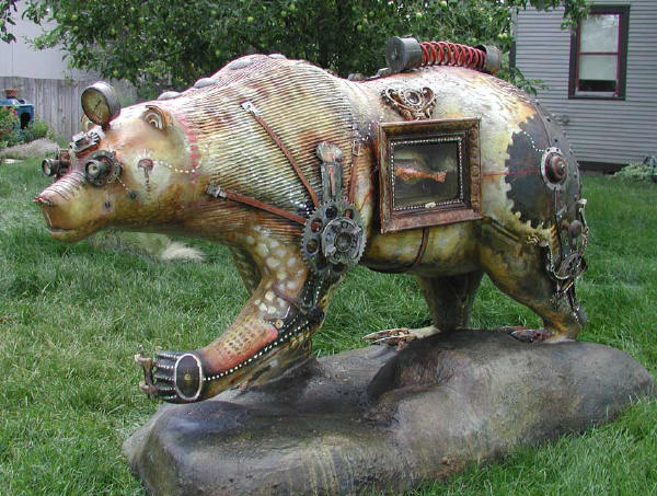 Bear Necessity -&nbsp;This was commissioned for a fundraiser at the University of Montana. &nbsp;He is a life-size and he's GRRRRRRREAT.
