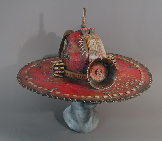 Guadalupe Fire Hat -&nbsp;Talk about uncomfortable hats...this sucker was crazy heavy...but it looked cool on. &nbsp;You could literally only wear it for a few minutes at a time. &nbsp;The brim was solid steel. &nbsp;