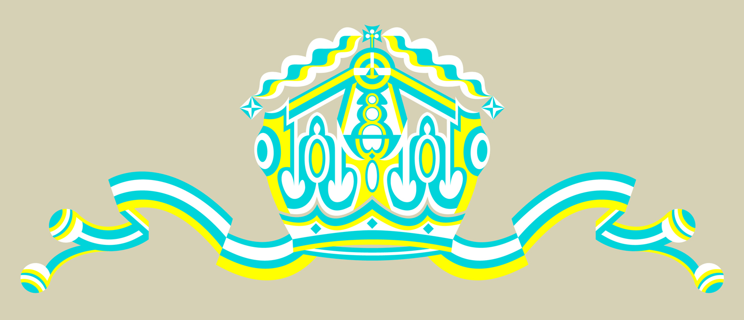  Majesty Surpassed (Version I), 2005 computer generated vector art commissioned by Moët Chandon 