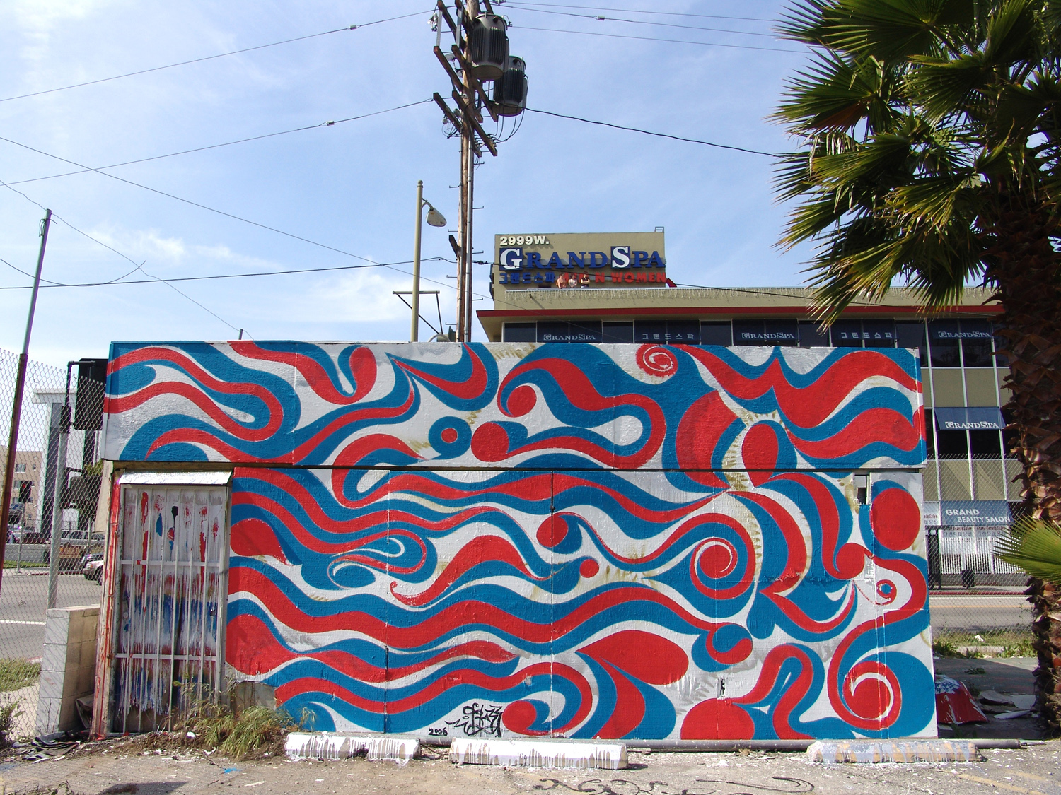 Installation view,&nbsp; mural commission for  Nike Joga Bonito II  Koreatown, Los Angeles, 2006 
