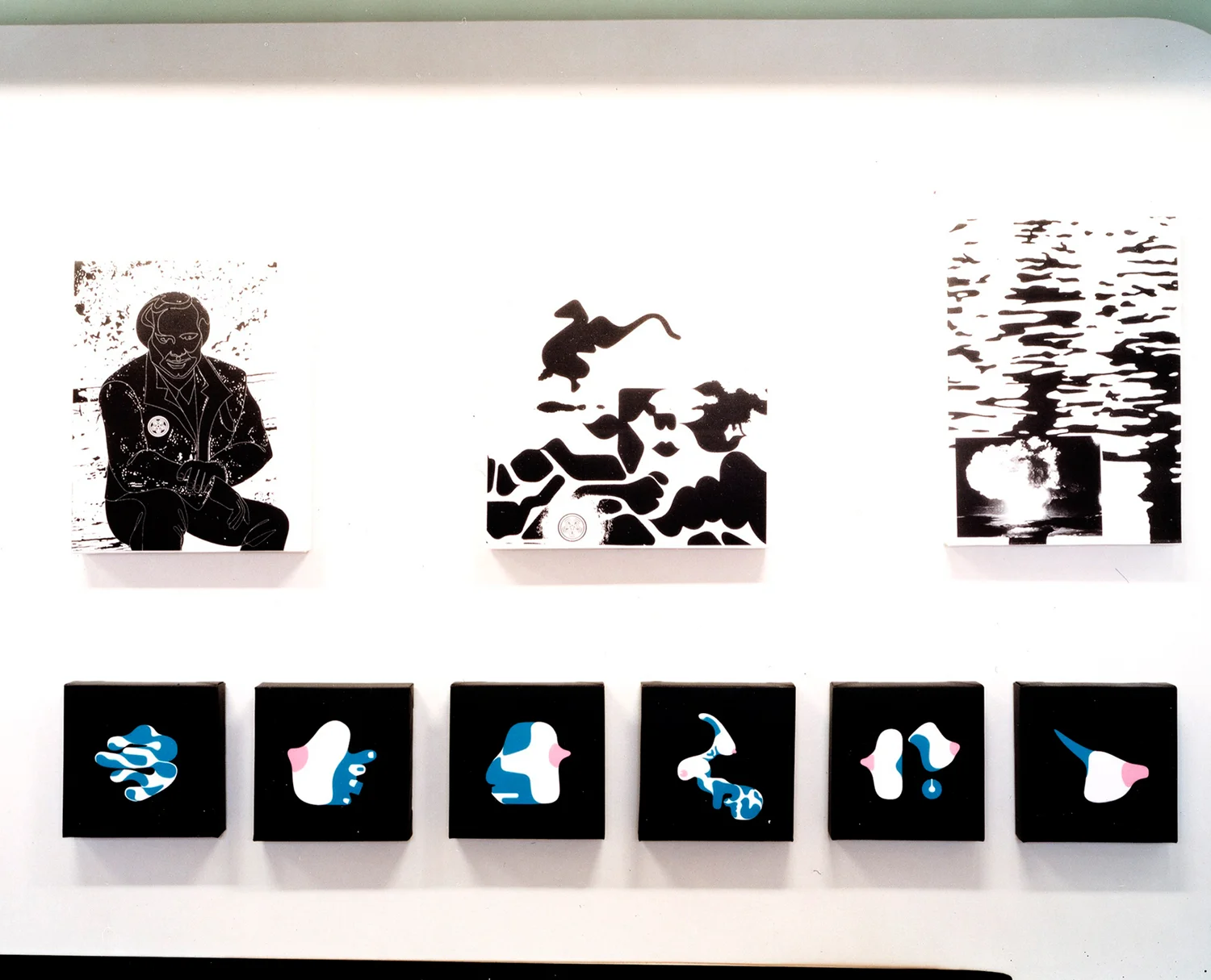 installation view, Graphysics A.W.T.C. Houston Gallery Tokyo, Japan, 2002 photo by Kai Regan
