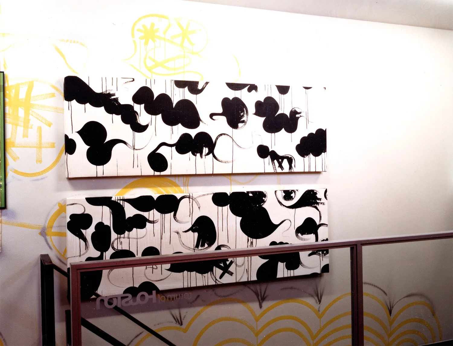 installation view, Graphysics A.W.T.C. Houston Gallery Tokyo, Japan, 2002 photo by Kai Regan