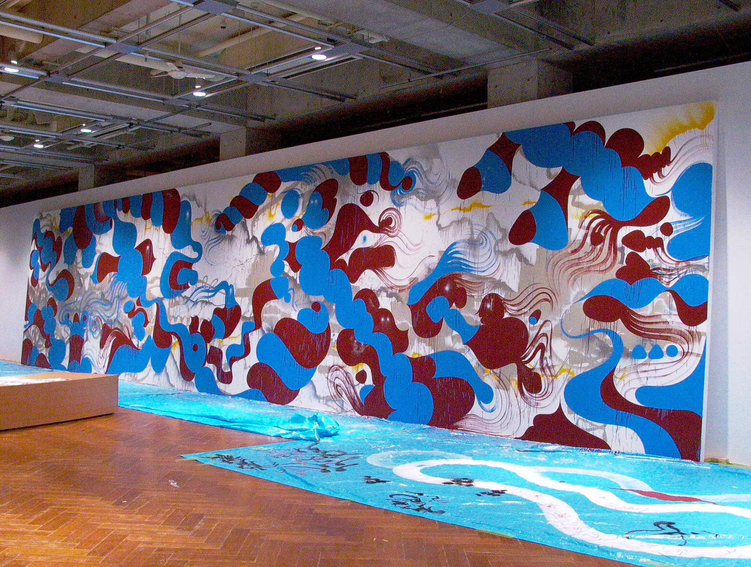   installation view, Butterfly In The Hurricane  commissioned by  World Company  Roppongi, Japan, 2003   