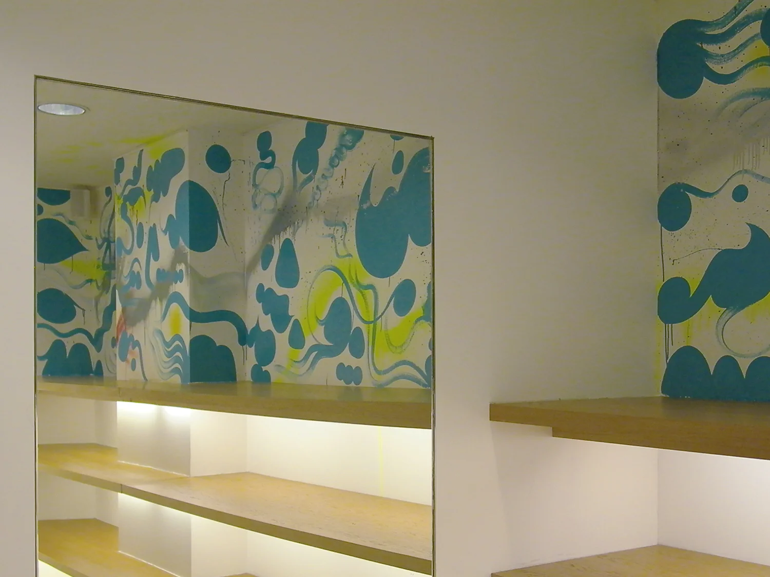 Installation view, commission for Agnés b. Paris, France, 2002