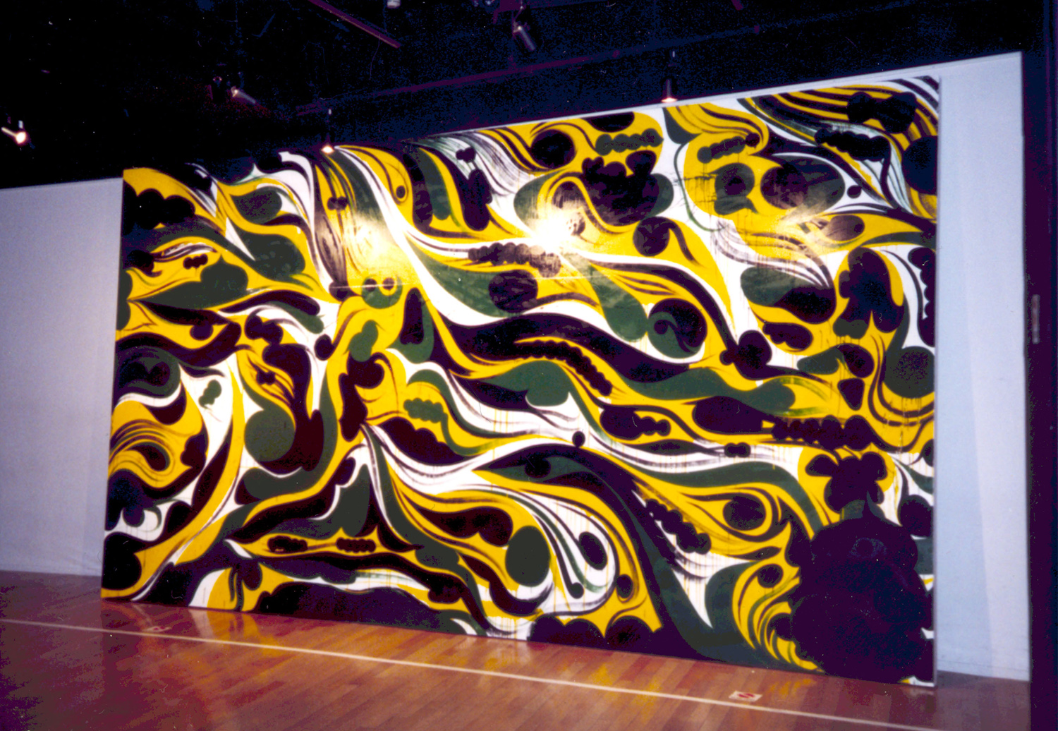 installation view, Final Modification I Ex' Realm Gallery Tokyo, Japan, 2003 with artists David Ellis and Kami