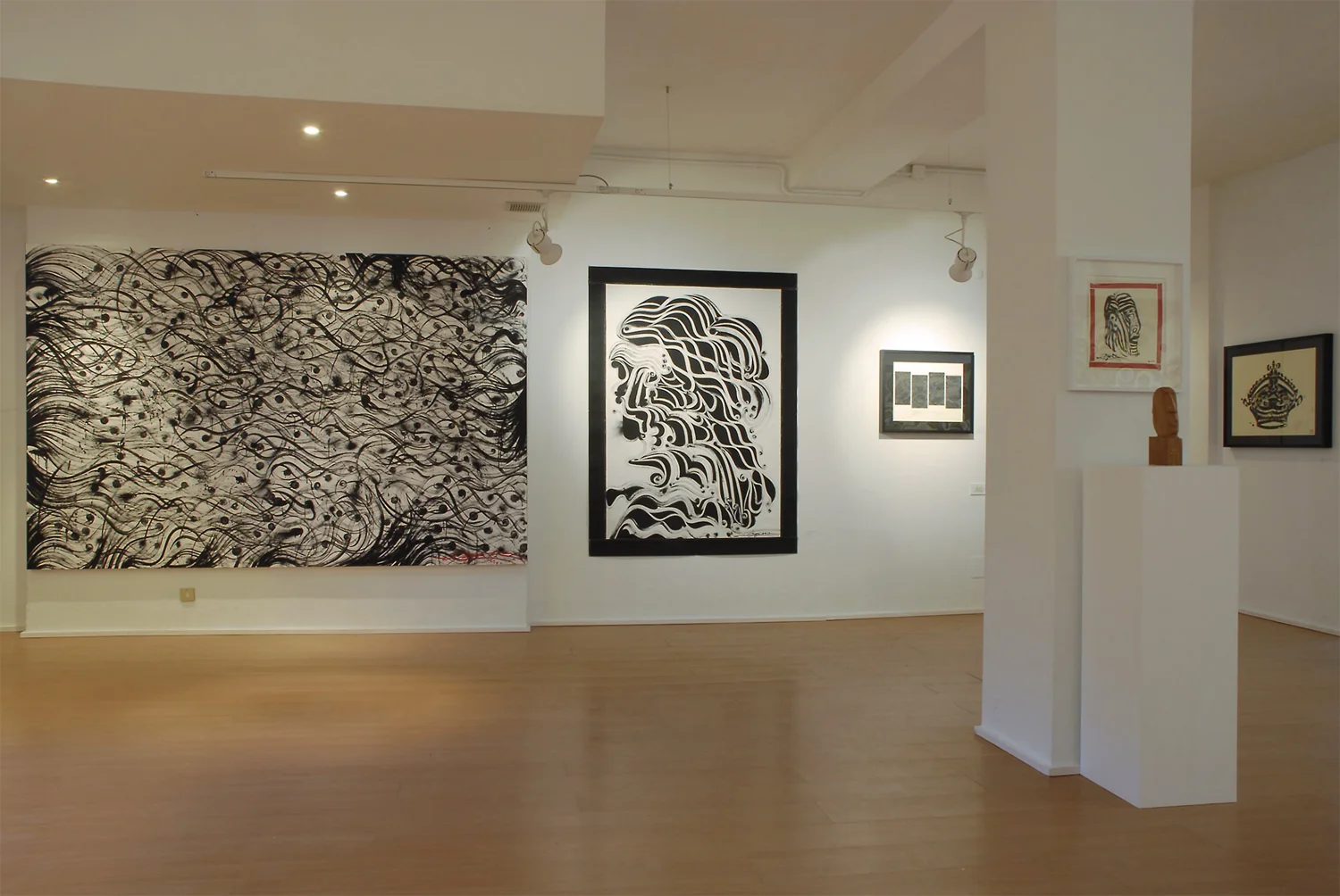 installation view, Condition Black Galleria Patricia Armocida Milan, Italy, 2007