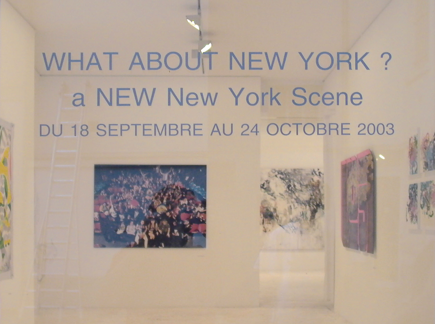  Installation view,  What About New York?   Galerie Du Jour  Paris, France, 2003 