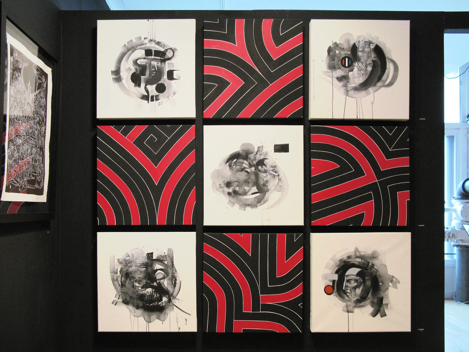 Installation view, War Pen : Rostarr x Doze Green , Leonard St. Gallery, London, 2008