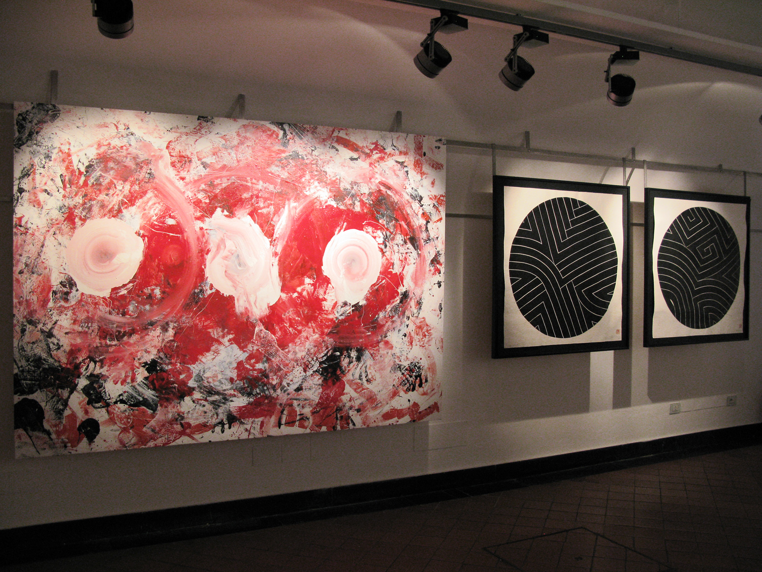  Installation view,&nbsp; Oculus Velocitas , Il Trifoglio Nero Gallery, Genova, 2009 