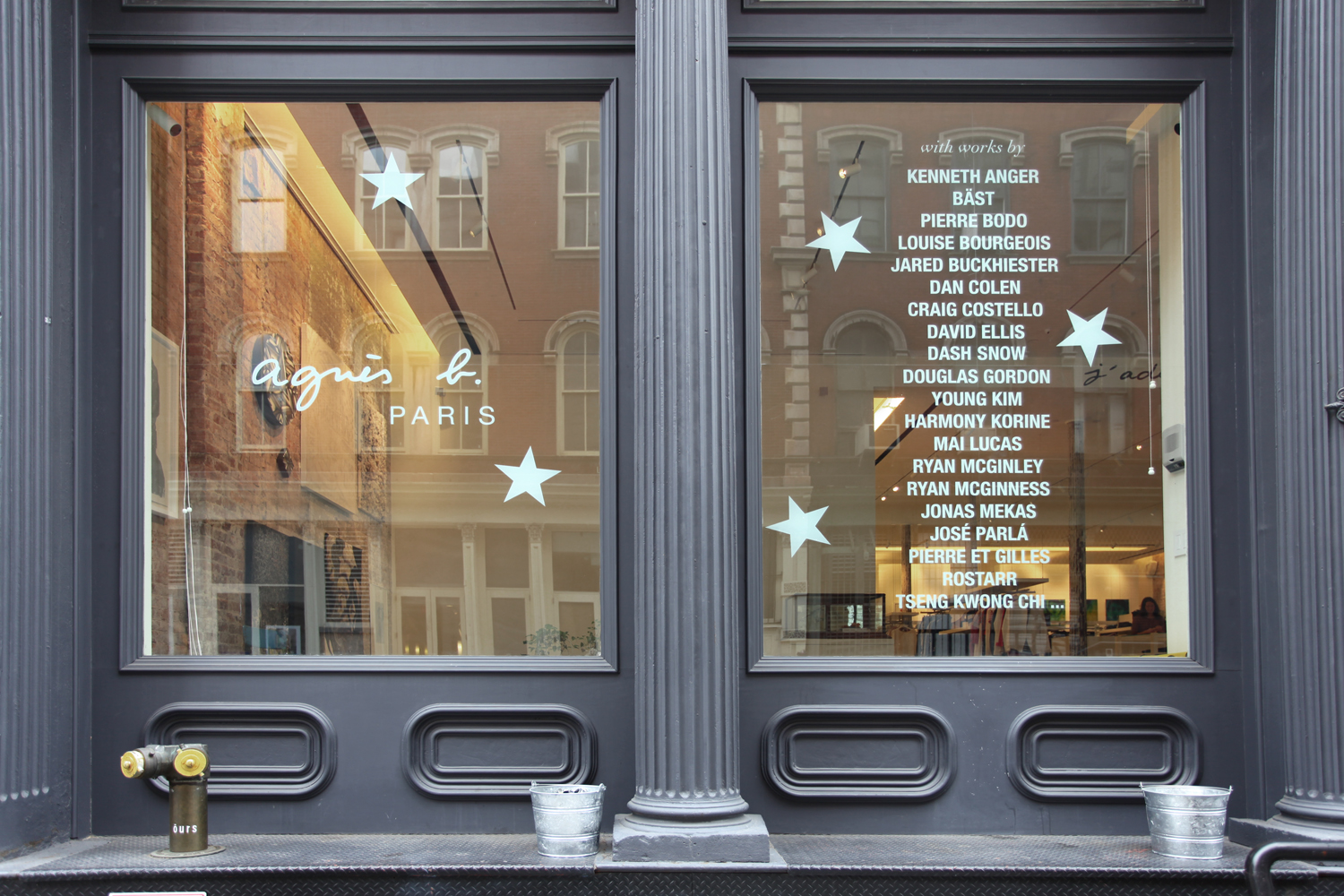  Installation view,  Stars and Stripes Forever ,  Agnés b. Gallery , New York, 2011 