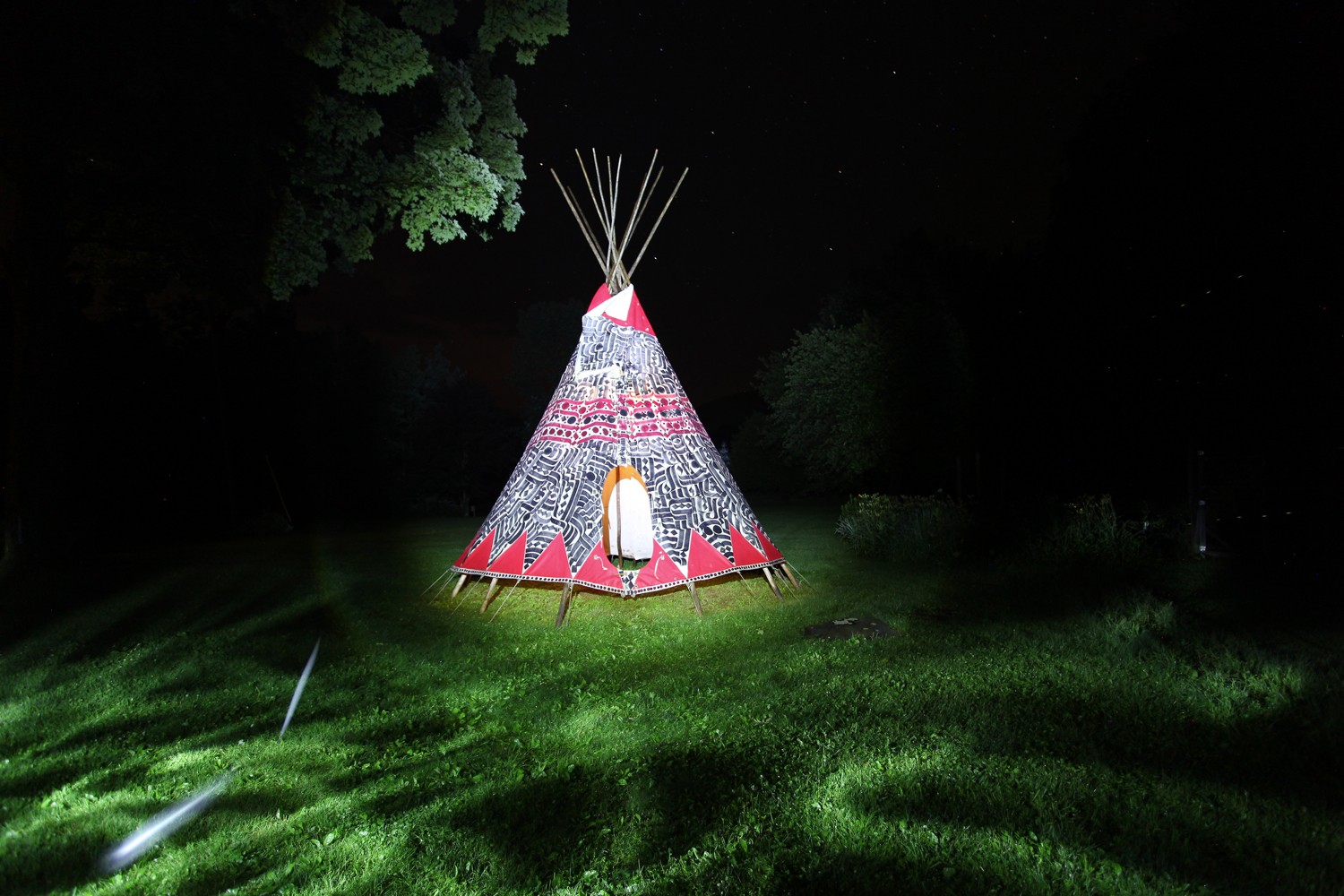  installation view, Teepee commission for  Breathe Inn , Lanesville, New York, 2013 