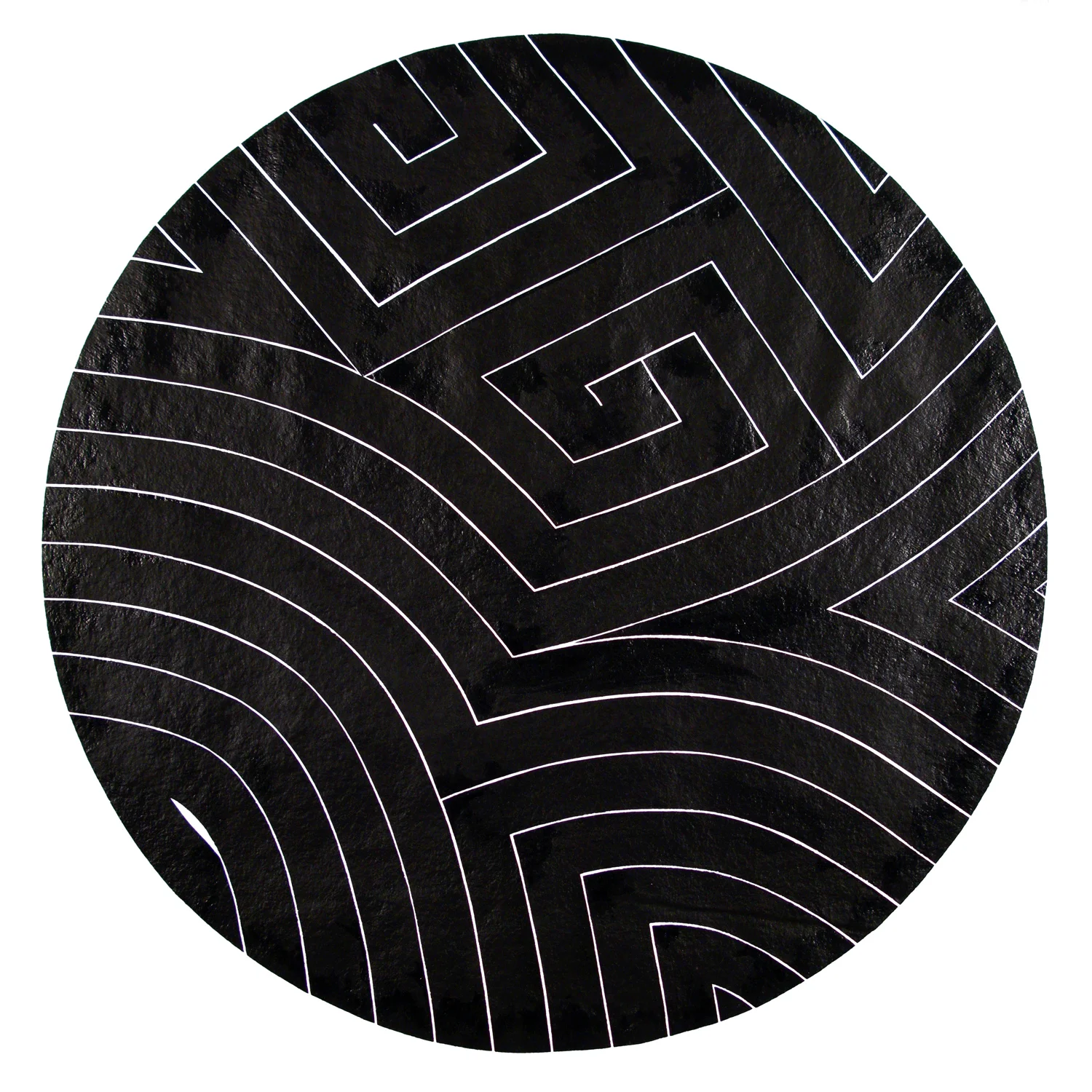 Black Dots III, 2008 sumi ink on handmade paper 40 x 40 inch