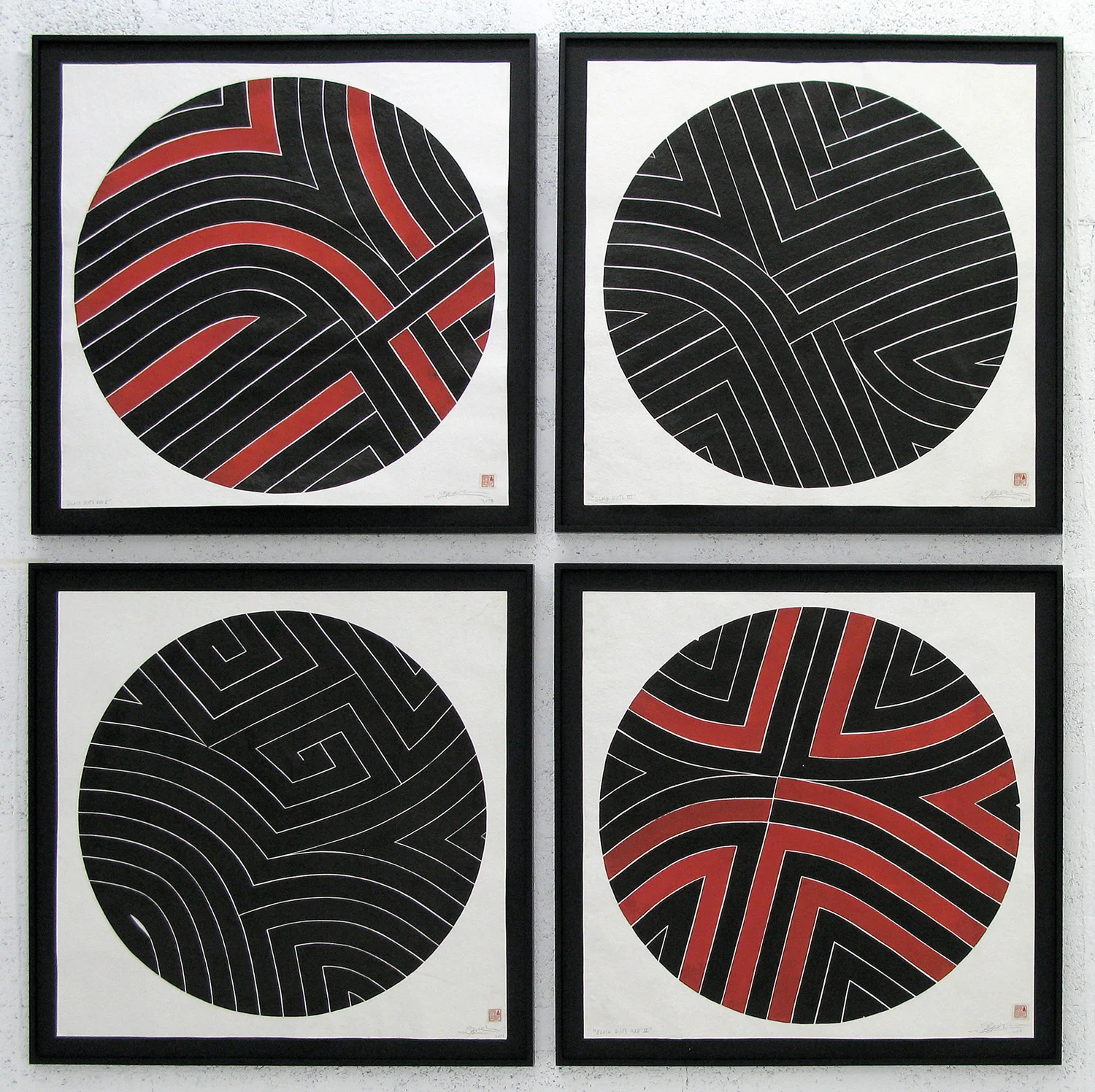 installation view, Black Dots (series), 2008