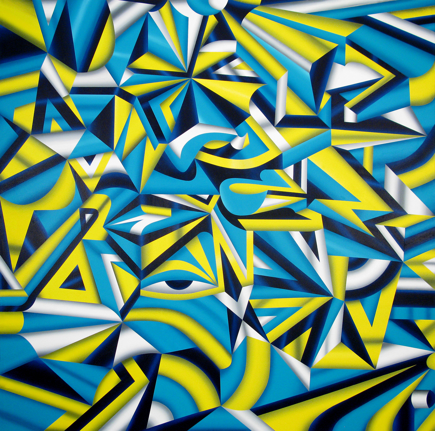  Praefectus Astana (The Dream Team), 2009 acrylic on canvas 72 x 72 inch&nbsp;    