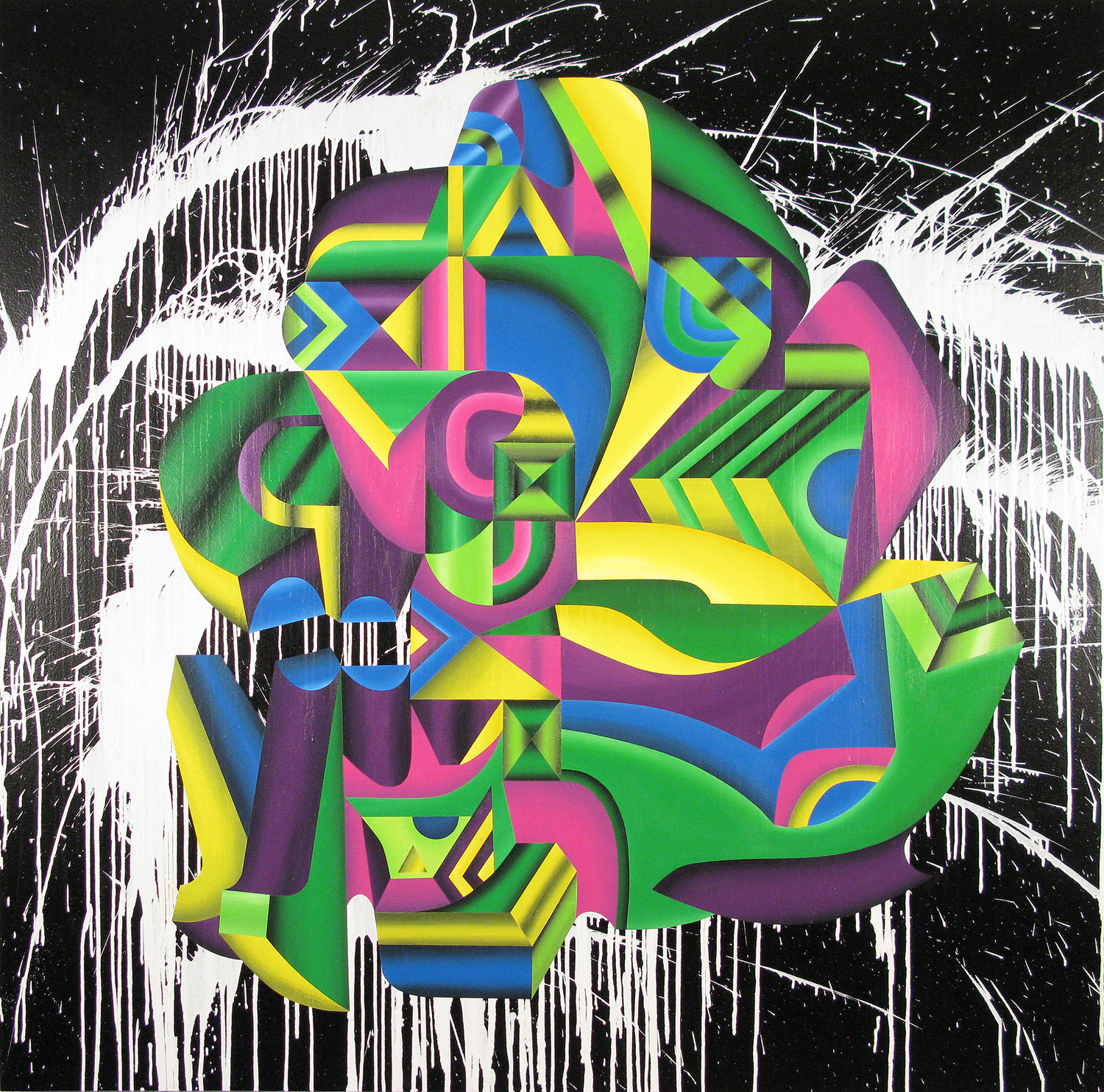  Praefectus Breukelen, 2009 acrylic on canvas 72 x 72 inch&nbsp; 