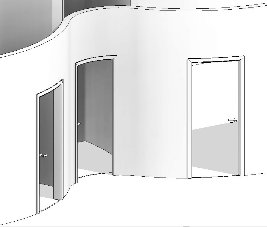 CIRCULAR DOOR - custom BIM object
