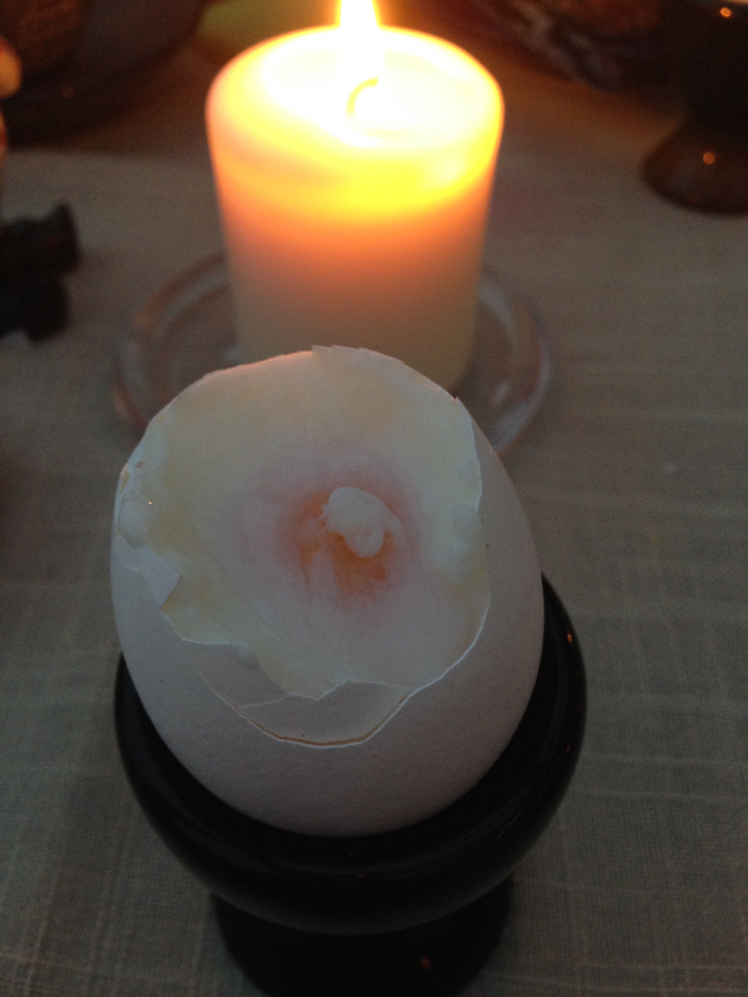 soft boiled eggs - fresh from the hot spring!
