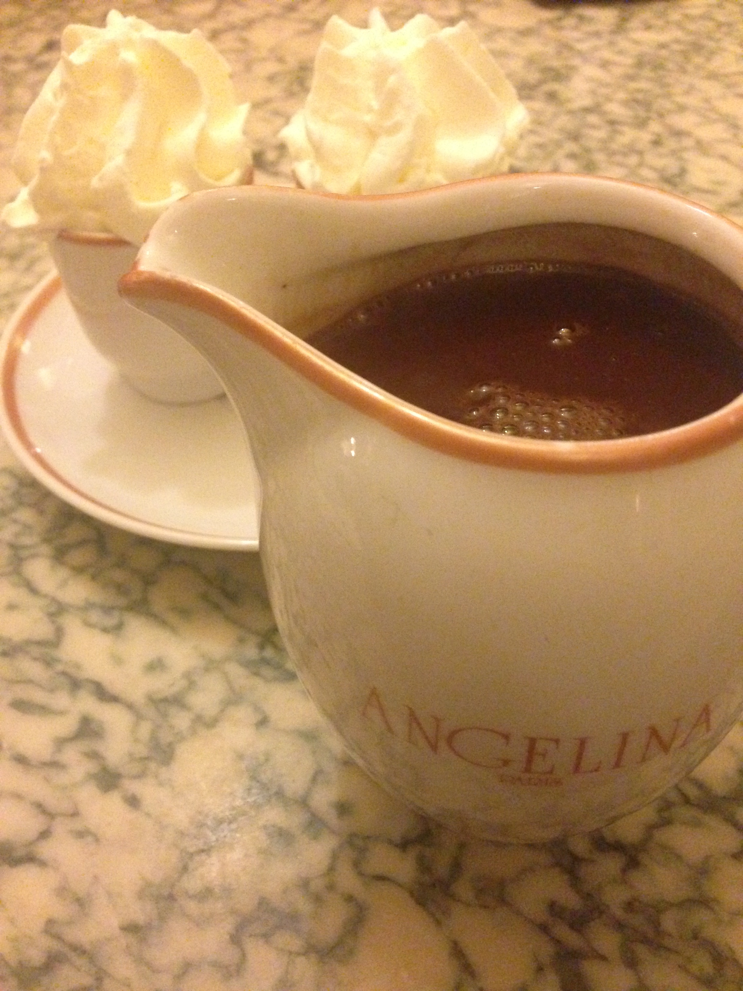 the world's best hot chocolate from Angelina