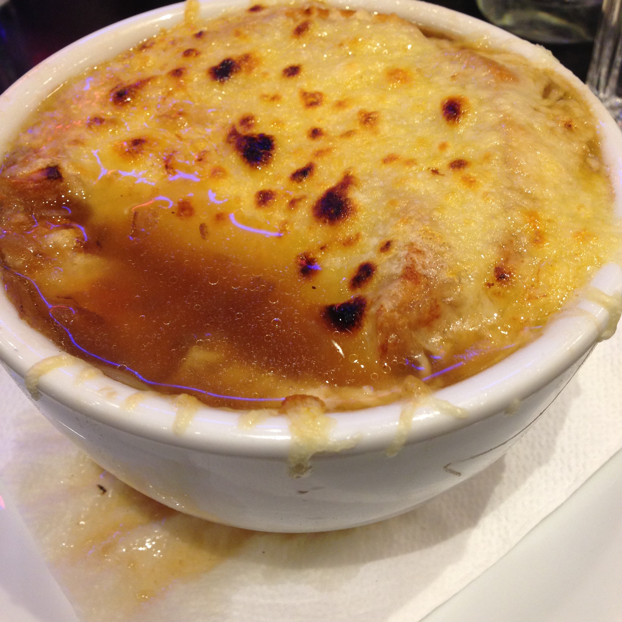  french onion soup for lunch...it hit the spot! 