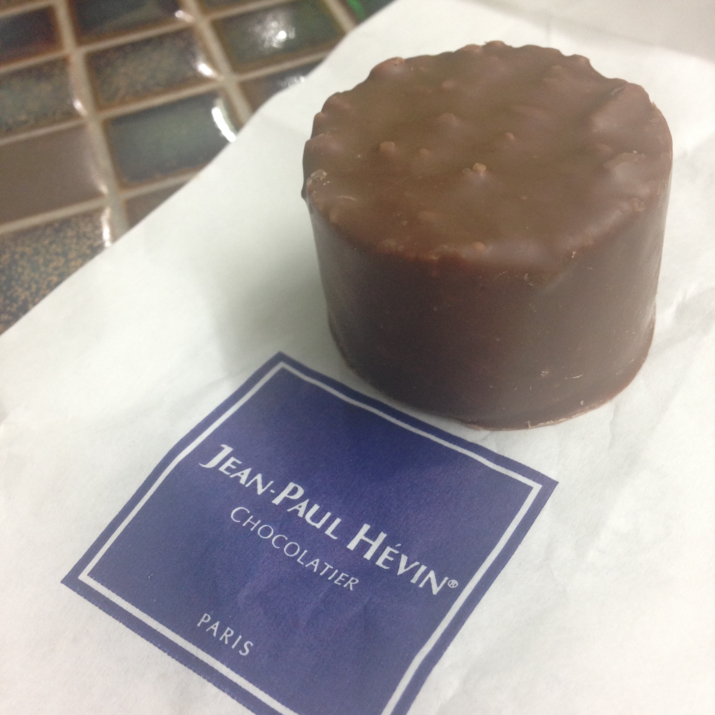 this chocolatier came highly recommended and they didn't disappoint. i selected a milk chocolate rocher - a crispy hazelnut flavored truffle. if you think ferrero rocher is delicious, this is 10 times better. worth every penny!