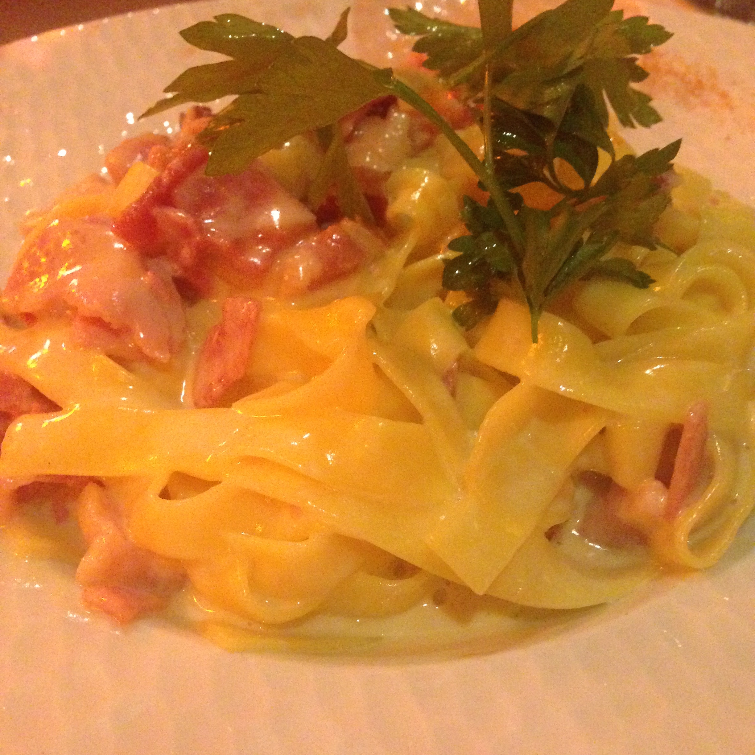  last dinner in paris...pasta carbonara 