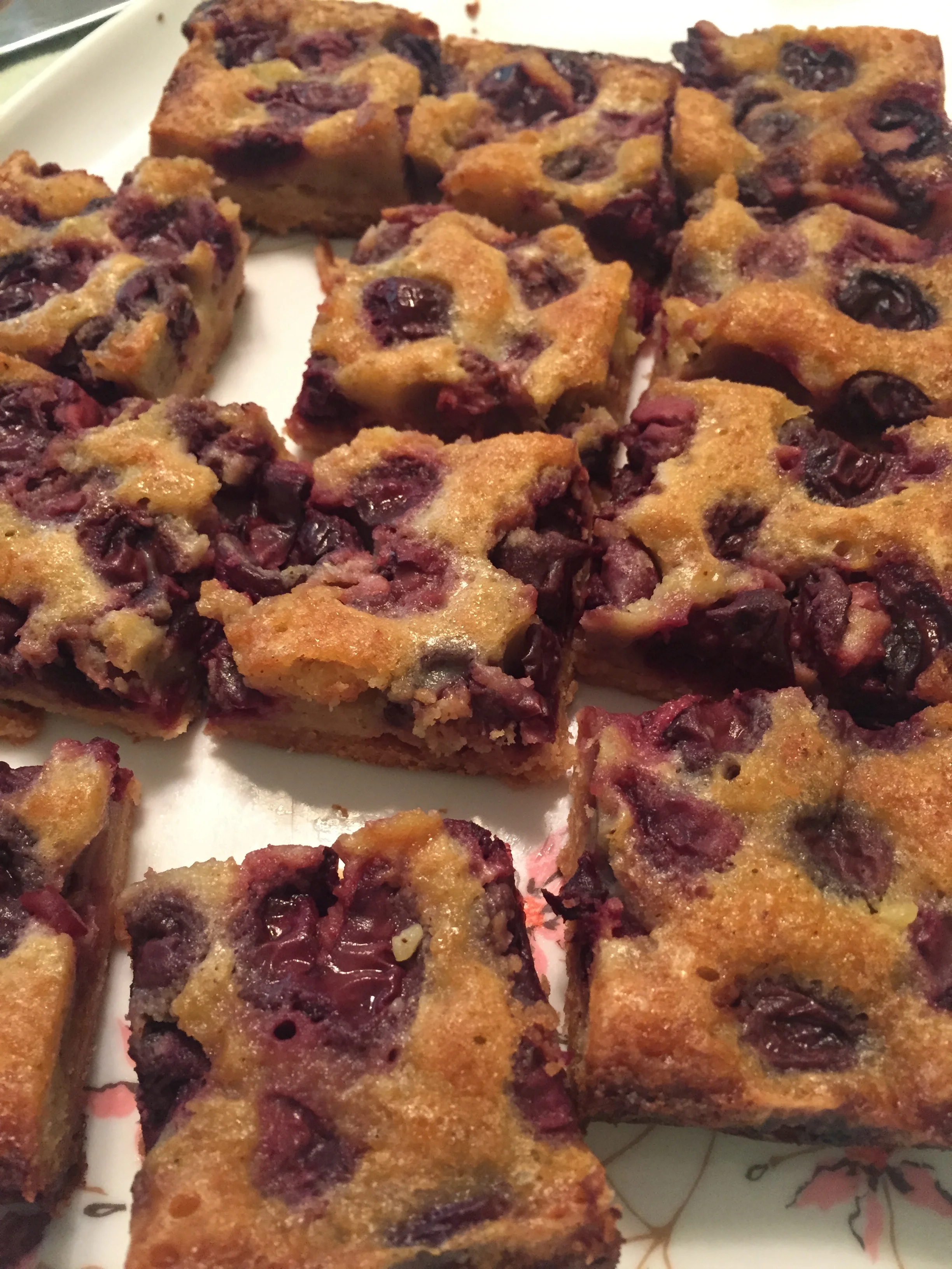Sweet Cherry Brown Butter Bars