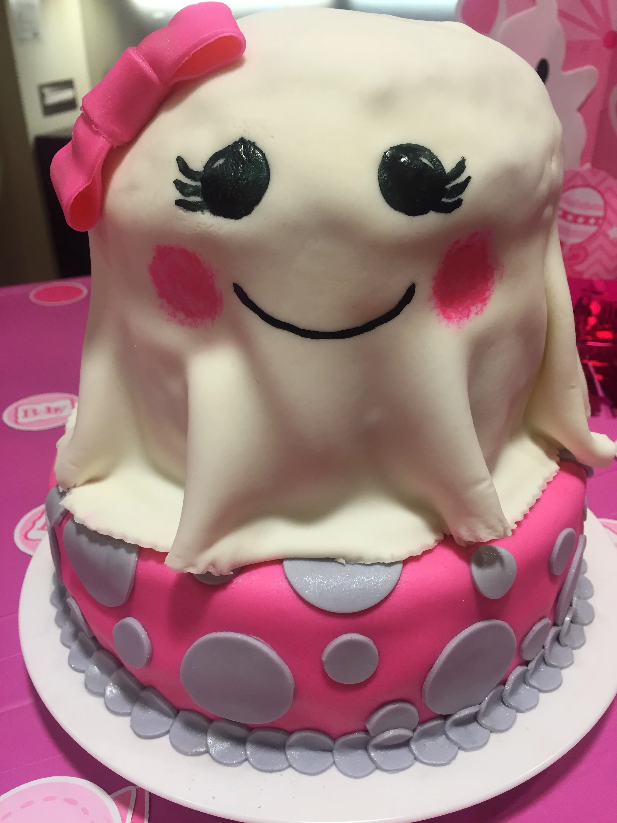 cake for co-worker's "baby boo" themed baby shower