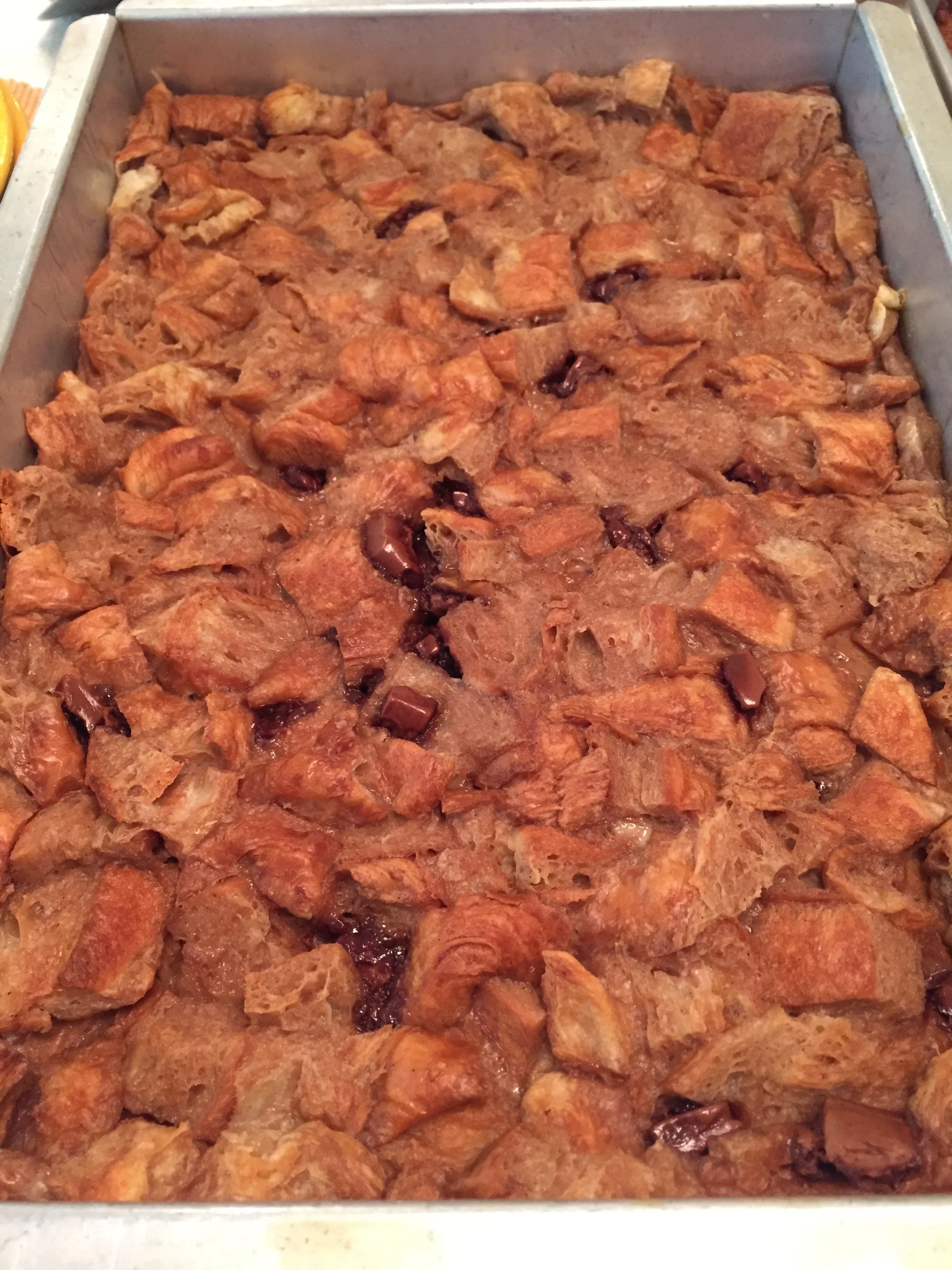 Milk Chocolate Croissant Bread Pudding