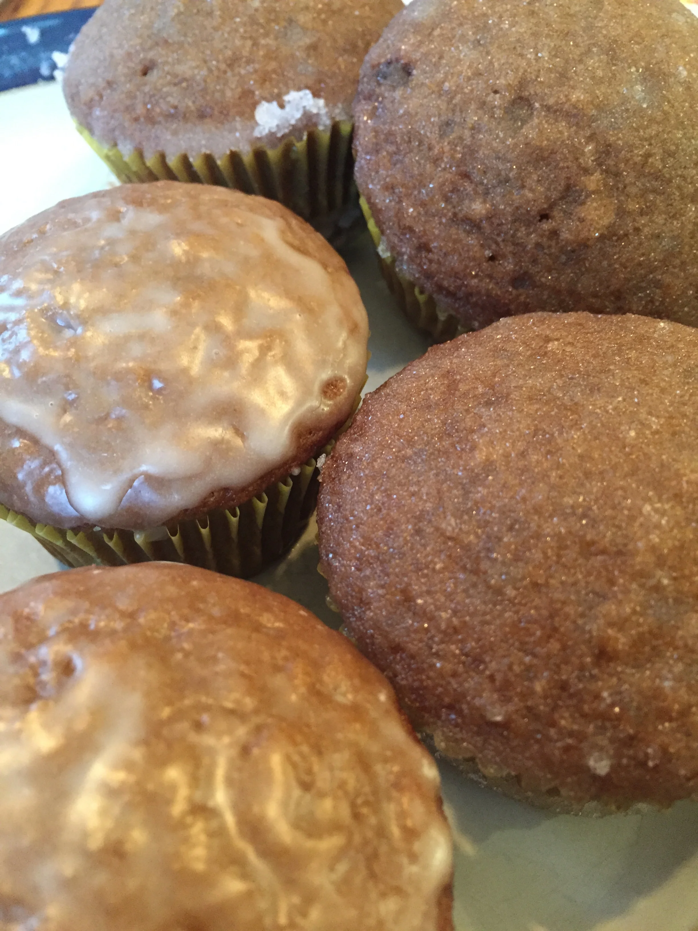 Gingerbread Muffins with Lemon Glaze
