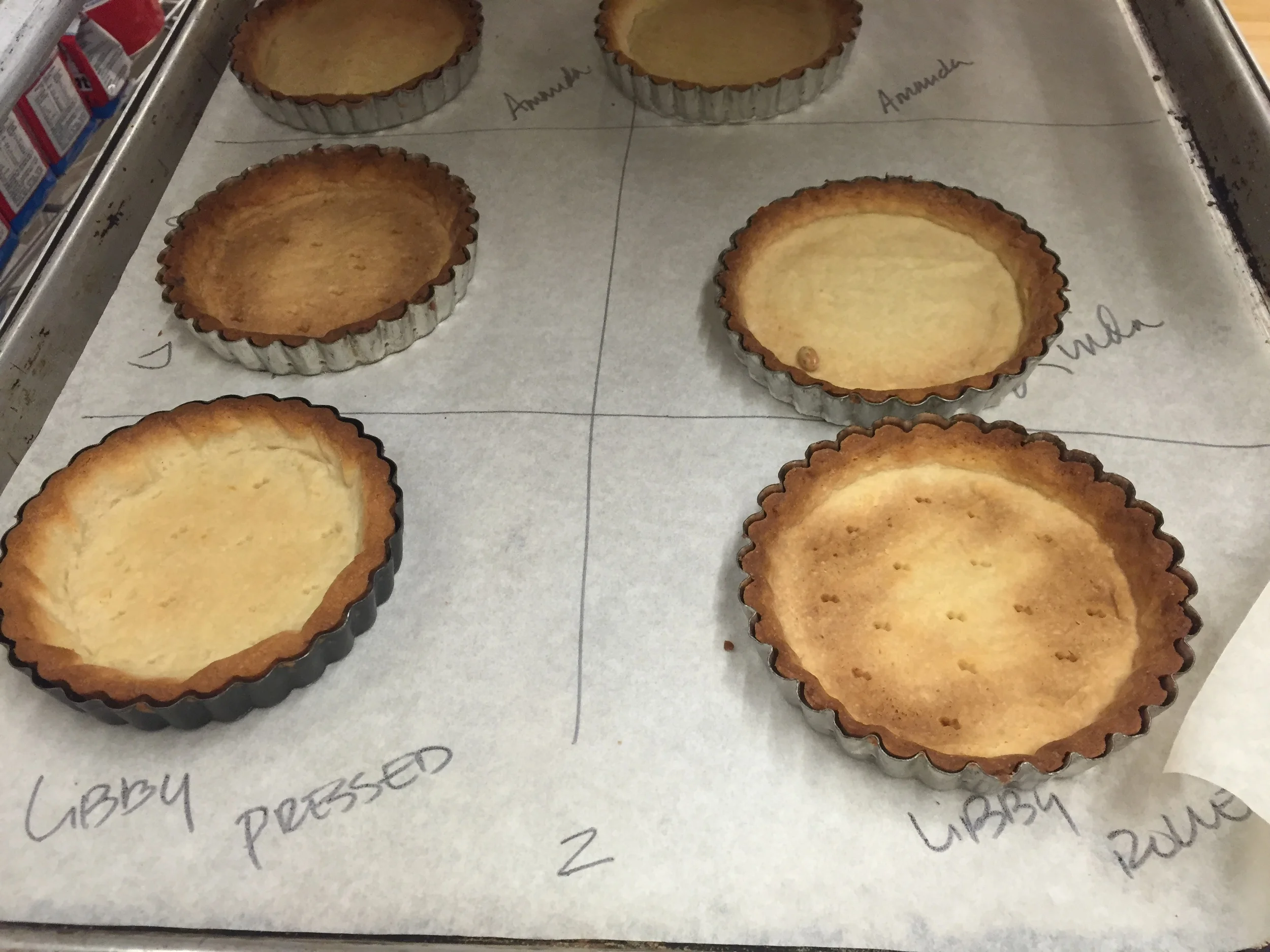 Baked tartlet shells - ready for filling!