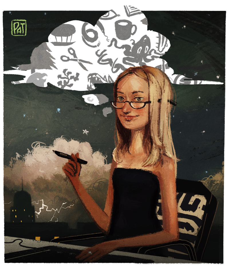 Hi there!
My name is Patricia Raubo and I am an illustrator living and working in Brooklyn, NYC. I like animation, concept art, world building, scale models, horrible puns, and soup dumplings. 
I’ll be using this blog to post pictures, both fi…