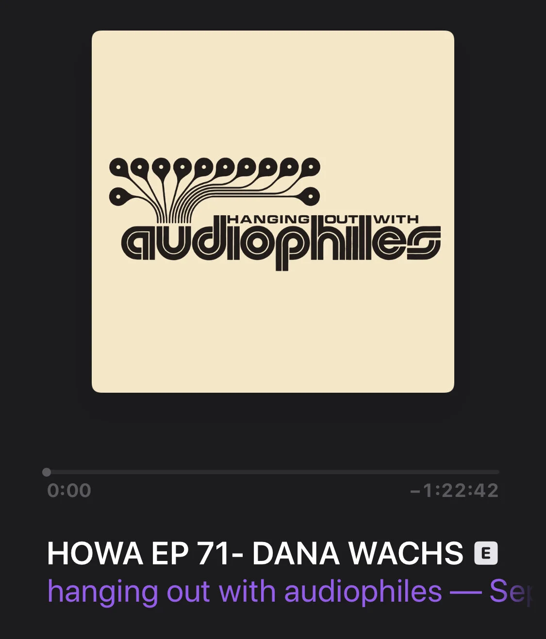 HANGING OUT WITH AUDIOPHILES PODCAST