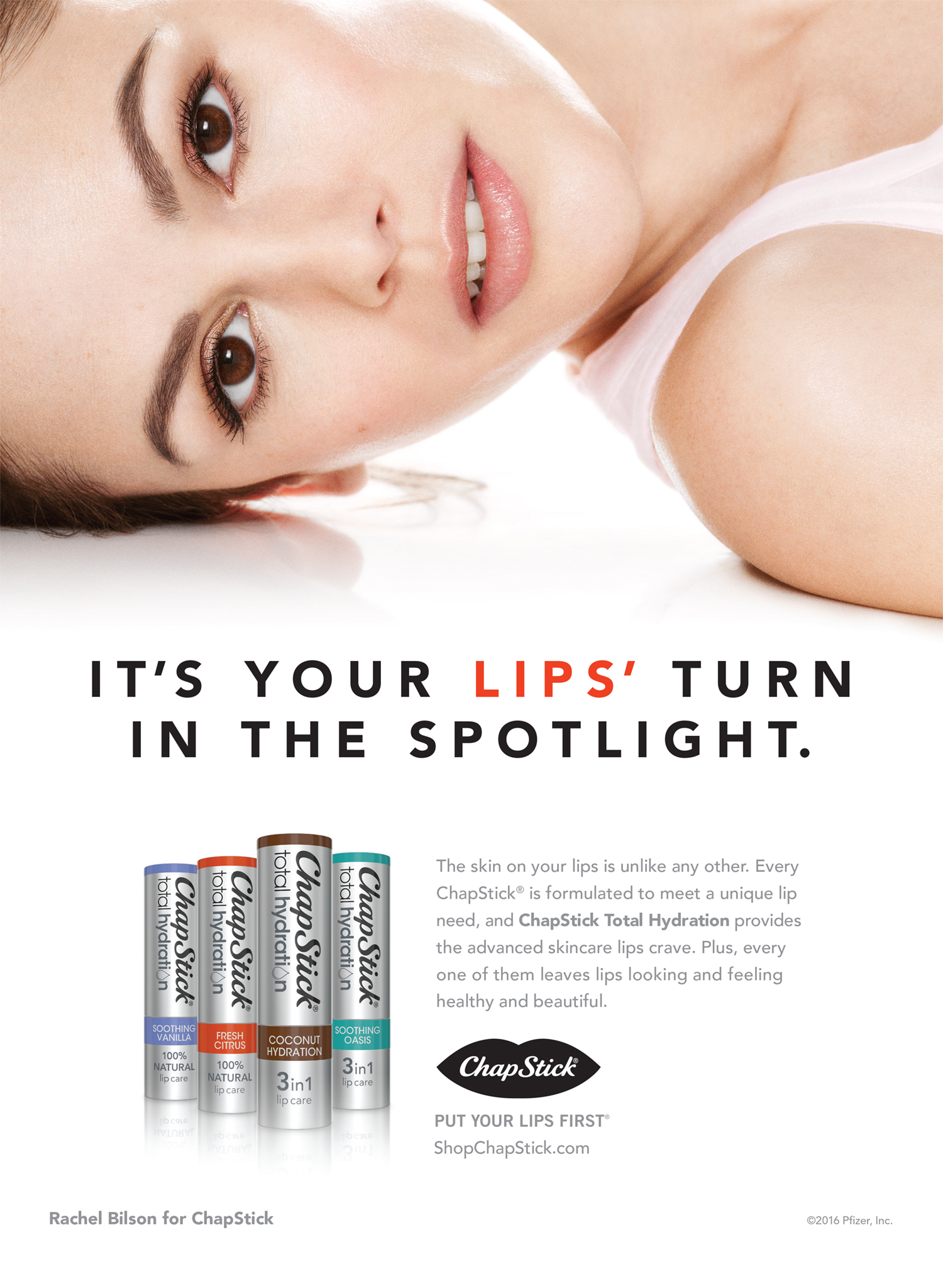 Photo: Kenneth Willardt // Agency: Burns Group // Rachel Bilson for Chapstick