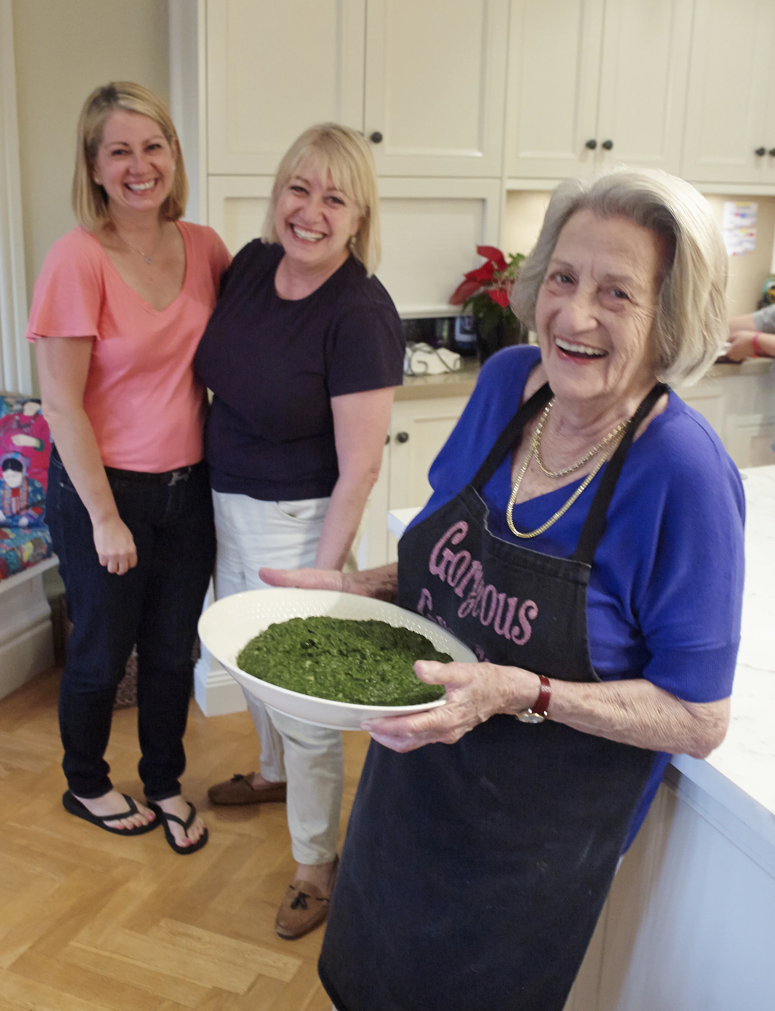 Agi Adler with her daughters Lisa and Joann