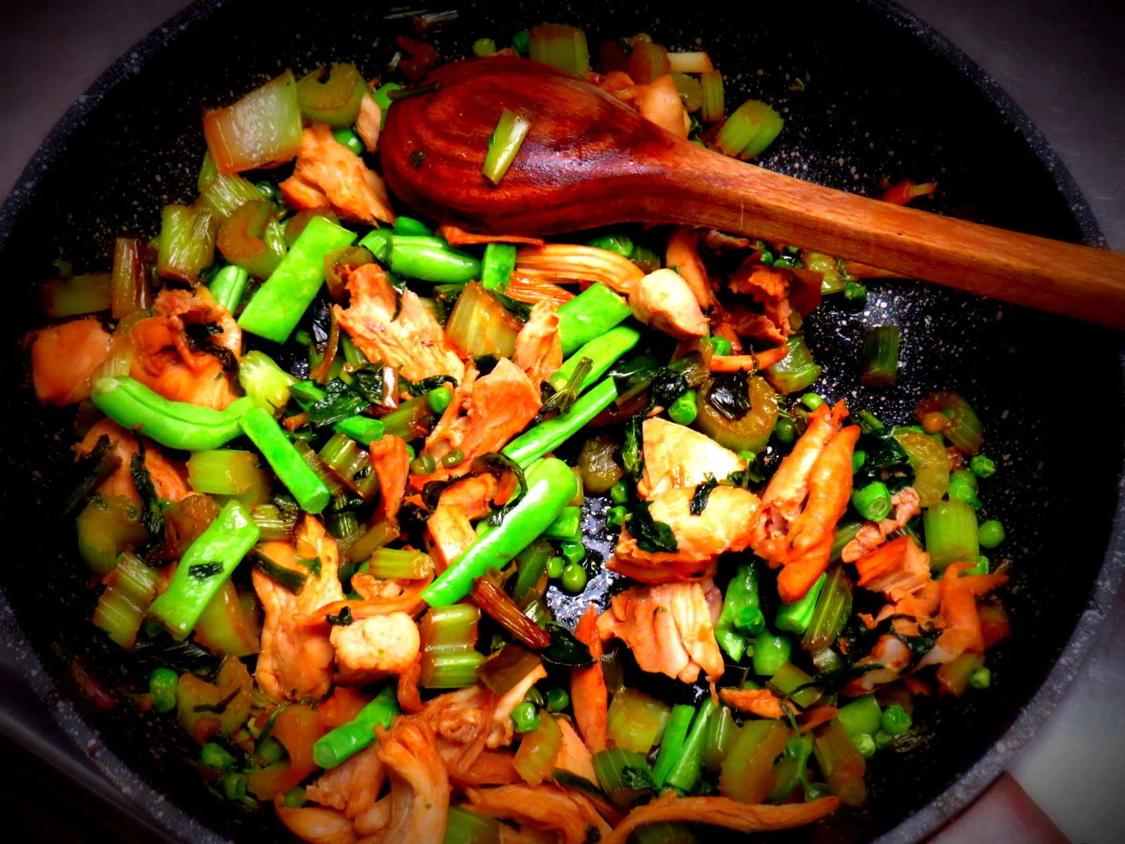 the chicken from the soup