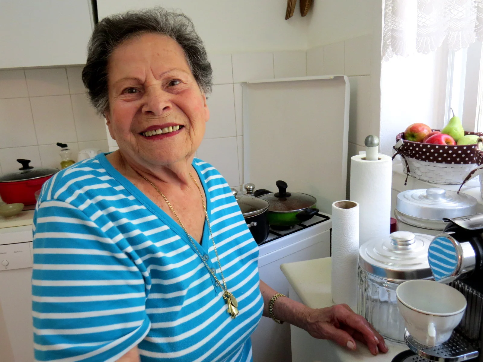 Rina Mevorach, cooking for 3 hours and producing more than 10 dishes, including this chicken