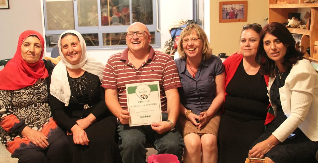Paul Nirens with some of his cooks. He cooked for them when he won the Trip Advisor award!