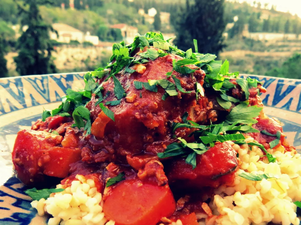 Mafrum - rich Libyan Sabbath stew