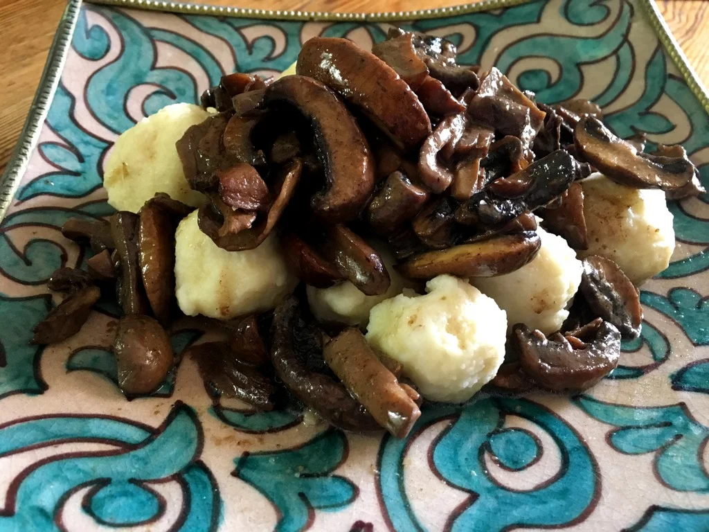 Ricotta Dumplings with Mushrooms