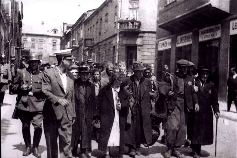 Jews being taken from Chrzanow in the 'Selection' 1942
