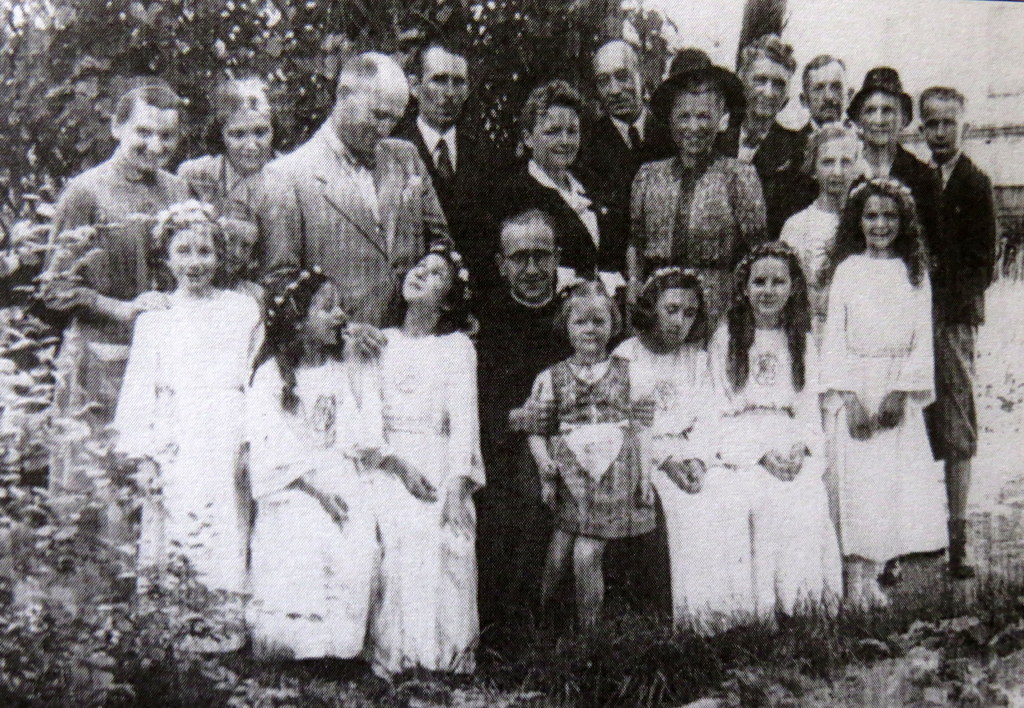 Judy's father Stefan looks down at his daughter Tosia, on the Priest's left. Stefan came to this Communion, but this was the last time they saw him.
