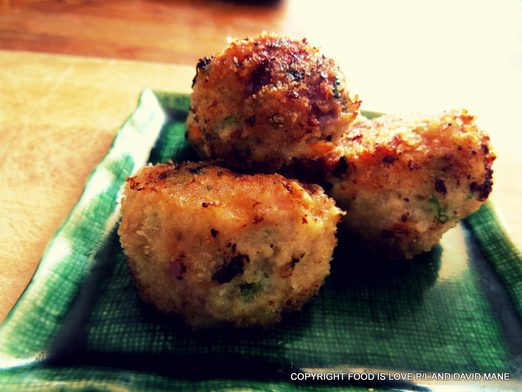The classic rissole aka the gefilte chicken schnitzel ball!