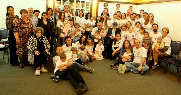 A Kristal family photo. He has 2 children, 9 grandchildren and more than 20 great grandchildren.