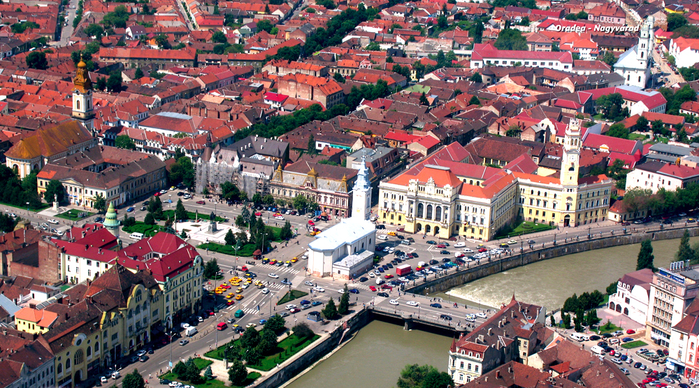Oradea in Romania, also known by its Hungarian name, Nagyvarad (Paul Cosmin, commons)